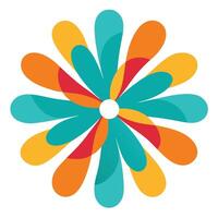 Rounded Abstract Shapes Creating a Playful Scene vector