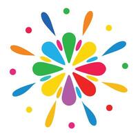 Explosion of Rounded Shapes in Cheerful Colors vector