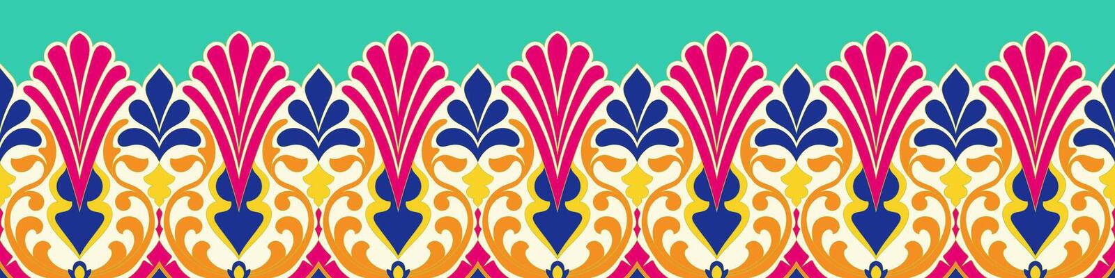 Border, fabric border pattern, decorative element for carpet, ethnic tribe