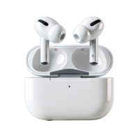 Wireless earbuds in charging case for sale new technology audio devices compact design png