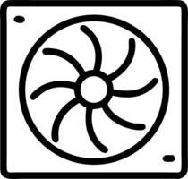 A fan icon on a white background vector