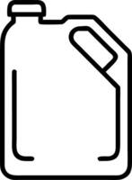 A jerry can icon on a white background vector