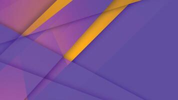 Modern abstract background featuring overlapping purple and orange geometric shapes with clean lines vector
