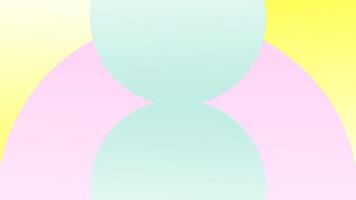 Abstract background with colorful gradient circles or bubbles. Funny elegant minimal wallpaper.with pastel color. Bubble concept vector