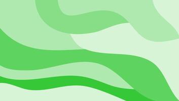 Abstract minimalist green pastel color wave gradient background. Elegant fluid or liquid design for wallpaper vector