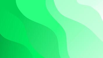 Abstract minimalist soft green wave gradient background. Elegant fluid or liquid design for wallpaper vector