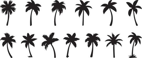 Palm Tree Icon Set vector