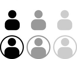 Anonymous Avatar Icon Set vector