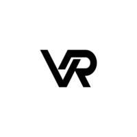Strong VR icon symbol. unity RV minimalist future vector