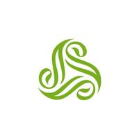 Trinity luxury Triquentra icon rotation logo, leaf triangle for nature industri, triangular vector