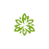 Trinity Triquentra icon logo, dynamic leaf triangle for nature industri, triangular vector