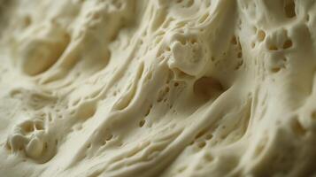 Creamy texture with bubbles and swirls. photo