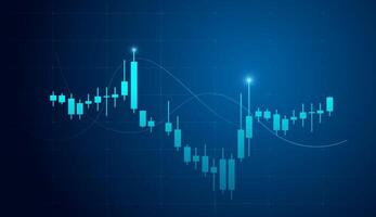 A Finance trade chart elements for up trend financial objects concepts , illustration vector