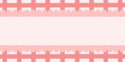 Groovy patterned border frames set - wavy edge, checkered, pink striped decorative. Funky retro style empty labels, tags, backdrops for logo, greeting card or banner design. vector