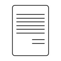 Pencil with paper icon, Contract sheet icon vector