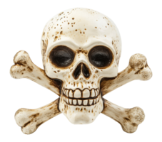 Skull with crossed bones isolated on transparent background png