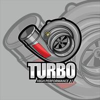 TURBO ILLUSTRATION WITH A GRAY BACKGROUND vector