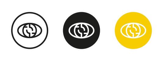 Eye scan icon. Biometric recognition illustration. Retina and iris identification symbol for security systems. Vision and surveillance pictogram. Digital authentication and personal access sign vector