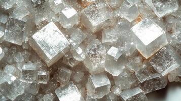 Close-up of crystalline structures. photo