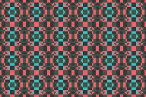 A colorful pattern with squares and triangles vector