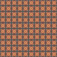 A pattern with orange and gray squares vector