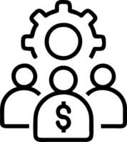 Business team optimizing financial strategies in bokeh digital art copy space flat vector