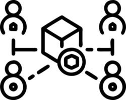 Business team leveraging AI for green supply chain in bokeh digital art copy space flat vector