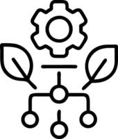 Business team implementing AI for green supply chain in bokeh digital art copy space flat vector