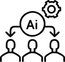 Business team optimizing AI driven green procurement in macro close up copy space flat vector