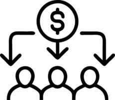 Business team optimizing financial planning in soft abstract business setting copy space flat vector