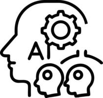 Business team leveraging AI for green logistics in soft abstract setting copy space flat vector