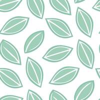 Soft pastel spring leaves seamless pattern with gentle curves and light green shades for calming spring designs concept as Calming spring leaves pattern with soft pastel hues and g Seamless Set vector