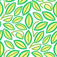 Vibrant spring leaves seamless pattern with bold shapes and bright shades for energetic spring designs concept as Energetic seamless spring leaves pattern featuring bold shapes and Seamless Set vector