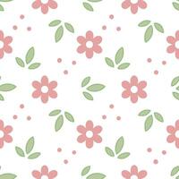 Romantic spring nature seamless pattern with soft floral arrangements and pastel color palette for delicate decor concept as Romantic spring nature pattern with delicate floral arr Seamless Set vector