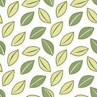Spring leaves seamless pattern with scattered leaves and subtle color transitions for a natural organic aesthetic concept as Natural spring leaves pattern with scattered leaves and Seamless Set vector