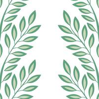 Watercolor spring leaves seamless pattern with soft blending of greens and natural textures for organic designs concept as Watercolor style spring leaves pattern featuring soft ble Seamless Set vector