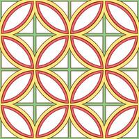 Retro tile mosaic seamless pattern with colorful tiles and classic arrangement for decorative projects concept as Colorful retro mosaic tile pattern with classic arrangements perfe Seamless Set vector