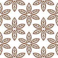 Boho spring leaves seamless pattern with intricate designs and earthy tones for relaxed bohemian styles concept as Relaxed boho style spring leaves pattern with intricate designs a Seamless Set vector