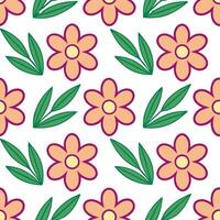 Artistic spring floral seamless pattern with bold brush strokes and vibrant blooms for creative designs concept as Creative spring floral pattern with bold brush strokes and vibran Seamless Set vector
