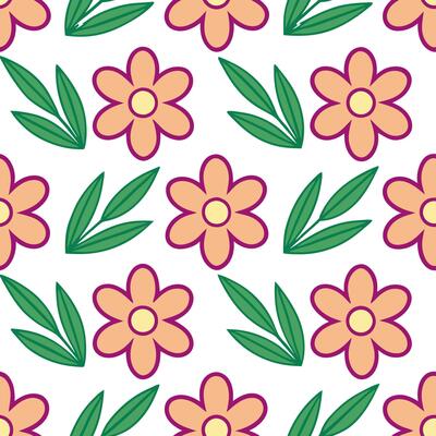 Artistic spring floral seamless pattern with bold brush strokes and vibrant blooms for creative designs concept as Creative spring floral pattern with bold brush strokes and vibran Seamless Set
