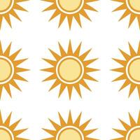 Bold spring sunshine seamless pattern with sharp sun rays and contrasting colors for modern designs concept as Modern spring sunshine pattern with sharp sun rays and contrasting vi Seamless Set vector