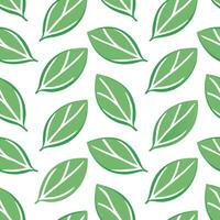 Fresh spring leaves seamless pattern with soft washes of color and delicate gradients for organic elegance concept as Organic spring leaves pattern with soft washes of color and de Seamless Set vector