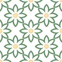 Spring floral seamless pattern with lush petals and a fresh bright color palette perfect for modern designs concept as Lush spring floral pattern featuring vibrant petals and fresh Seamless Set vector