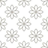 Subtle summer flowers seamless pattern with fine lines and neutral colors for a minimalist elegant design concept as Minimalist summer flower pattern with fine lines and neutral to Seamless Set vector