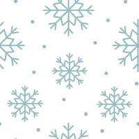 Winter snow seamless pattern with delicate light snowflakes and frosty textures for a minimalist winter design concept as Minimalist winter snow pattern with delicate snowflakes an Seamless Set vector