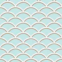 Retro summer waves seamless pattern with vintage wave designs and muted beach colors for nostalgic summer vibes concept as Vintage inspired summer wave pattern with muted beach ton Seamless Set vector