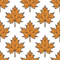 Thanksgiving leaves seamless pattern with layered textures and a variety of autumn leaf types for an intricate detailed fall look concept as Detailed Thanksgiving pattern with laye Seamless Set vector