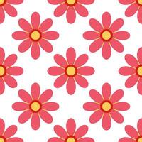 Bright summer flowers seamless pattern with large bold petals and vibrant colors for lively garden themes concept as Bright and bold summer flowers pattern with large petals and vi Seamless Set vector
