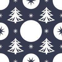 Winter nights seamless pattern with glittering ice crystals soft moonlight and snowy trees for a cold tranquil winter night concept as Tranquil winter night pattern with glittering Seamless Set vector