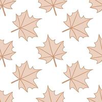 Thanksgiving leaves seamless pattern with soft muted tones and gentle leaf shapes for a subtle cozy autumn vibe concept as Cozy Thanksgiving pattern with soft muted tones and gentl Seamless Set vector